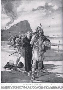 Drancování Lindisfarne AD793 od Margaret Dovaston