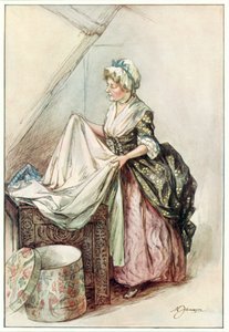 Farář z Wakefieldu, Oliver Goldsmith (barevná litografie)