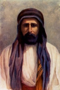 Mohammed Abdullah, šejk z Palmýry (barevná litografie) od Margaret Thomas