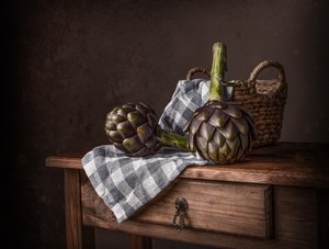 Rustikální zátiší s artyčoky od Margareth Perfoncio