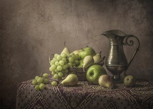 Retro zátiší s ovocem od Margareth Perfoncio
