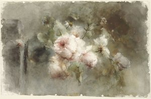 Váza s růžemi od Margaretha Roosenboom