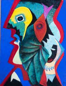 Po Picassovi, 2020 (pastel)