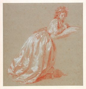 Mladá žena klečící od Marguerite Gerard