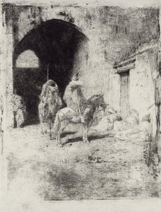 Stráž Casbah v Tetouanu od Marià Fortuny Marsal