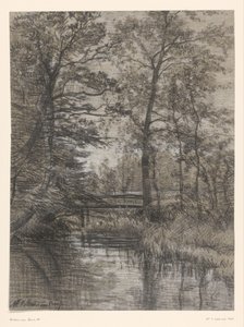 Rybník v lese od Maria Bilders van Bosse (signed by artist)