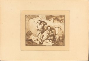 Selská scéna od Maria Catharina Prestel after Isack van Ostade