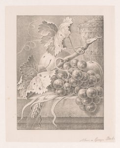 Zátiší s ovocem a zdobené hrnce od Maria Geertruida de Goeje Barbiers (attributed to)