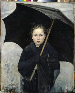 Umbrella - Bashkirtseva, Maria Konstantinovna (1860-1884) - 1883 - Olej na plátně - 93x74 - Státní ruské muzeum, Petrohrad