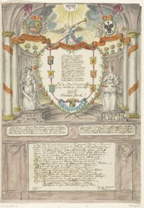 Verš pro princeznu Wilhelmínu ke čtyřicátým narozeninám prince Williama V., 1788 od Maria Margaretha la Fargue