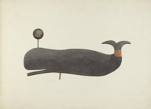 Whale Weather Vane, c. 1938. od Marian Page