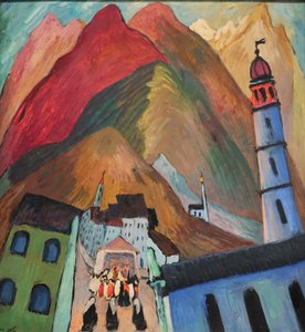 1924 Werefkinův průvod u Ascony od Marianne von Werefkin