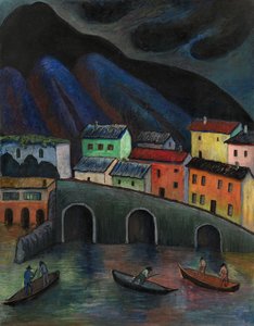 Noční rybaření v Ascona, 1920-1930 od Marianne von Werefkin
