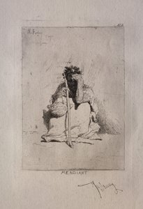Žebrák od Mariano Fortuny y Marsal