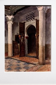 Nároží maurského dvora, asi 1870-71 (akvarel na papíře)