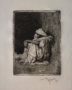 Sedící Arab od Mariano Fortuny y Marsal