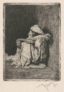 Arabe assis (sedící Arab) od Marià Fortuny