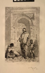 Marocká rodina, 1862. od Mariano José María Bernardo Fortuny y Carbó