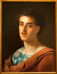 Autoportrét - obraz Mariana Fortunyho (1838-1874), olej na plátně, cca 1858 - Národní muzeum umění Katalánska, Barcelona (Španělsko)