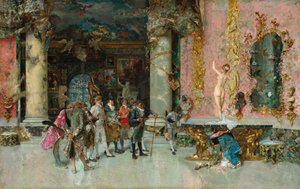 The Choice of a Model, c.1866-74 (olej na panelu) od Mariano José María Bernardo Fortuny y Carbó