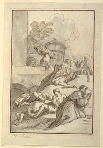 Kresba, Studie světce během moru, asi 1790