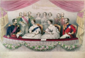 Hail Happy Union, státní návštěva Královské italské opery královnou Viktorií, princem Albertem a císařem a císařovnou Francie, 1855