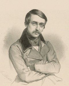 Portrét dramatika Auguste Anicet-Bourgeois 1806-1870.
