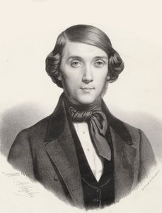 Portrét pianisty a skladatele Jean-Henri Ravina 1818-1906, cca 1845.