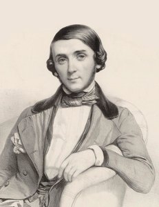 Portrét pianisty a skladatele Jean-Henri Ravina 1818-1906, cca 1845.
