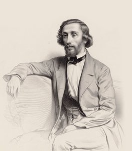 Portrét pianisty a skladatele Julia Schulhoffa 1825-1898, 1854.