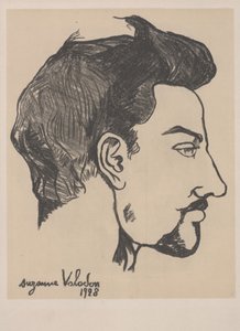 Portrét Utrillo v profilu od Marie Clementine Valadon