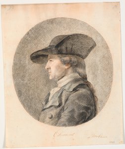 Portrét J.F. Clemens. Profil vlevo