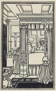 Ilustrace ke hře The Dream of Gerontius od kardinála Newmana (litho) od Marie Preaud Webb