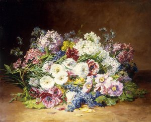 Nádherná kytice různých květin, c.1861
