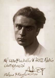 Portrét malíře Roberta Aloye, 7.6.1921 (čb foto) od Mario Castagneri