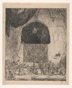 Jíst orientální muže od Marius Bauer (signed by artist)