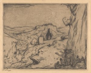 Pohled na orientální město v údolí od Marius Bauer (signed by artist)