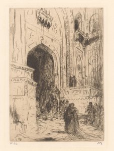 Vstupní brána paláce v Dillí od Marius Bauer (signed by artist)