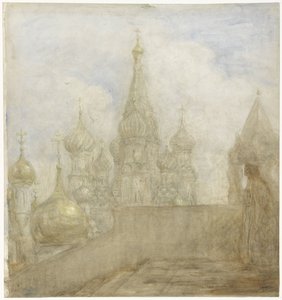 Chrám Vasila Blaženého v Moskvě od Marius Bauer