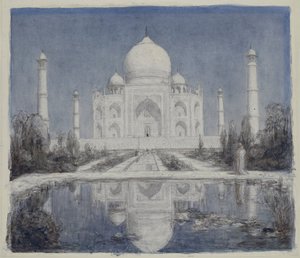 Taj Mahal za svitu měsíce od Marius Bauer