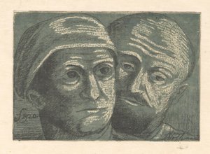 Dvě mužské hlavy od Marius Holleman