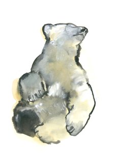 Bliss, 2015, (akvarel na papíře) od Mark Adlington