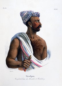„Náčelník kasty v Pondicherry Puducherry“, Indie, 1828