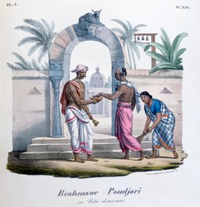 Mimo chrám, Indie, 1828 od Marlet et Cie