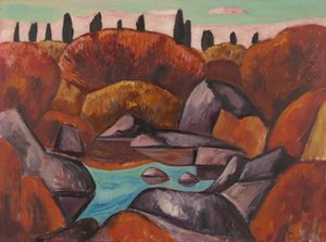 Hořící bazén od Marsden Hartley