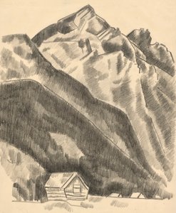 Horská krajina (Garmisch Partenkirchen) od Marsden Hartley