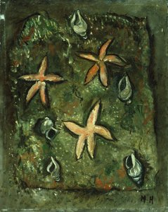 Hvězdice a mušle od Marsden Hartley