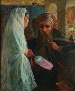 The Hookah Smoker (olej na plátně položeném na palubě)