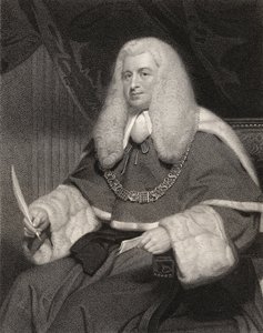 Lord Lloyd Kenyon, vyrytý Williamem Hollem (1807-71) z 