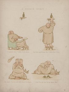 Stránka z Humours of Cynicus (barevná rytina)